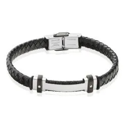 Histoire D'Or Bracelet Ludovic Acier Blanc Oxyde De Zirconium