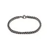 Histoire D'Or Bracelet Jasone Maille Franco Acier Gris