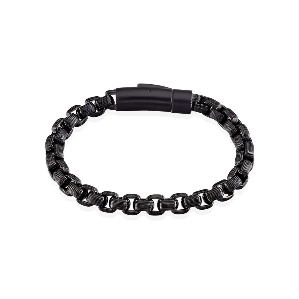 Histoire D'Or Bracelet Ethan Acier Noir