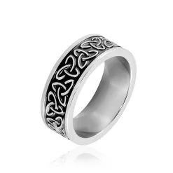 Histoire D'Or Bague Acier Blanc Ugo