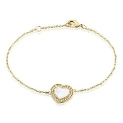 Histoire D'Or Bracelet Plaqué Or Jaune Aludra Nacre Oxydes De Zirconium