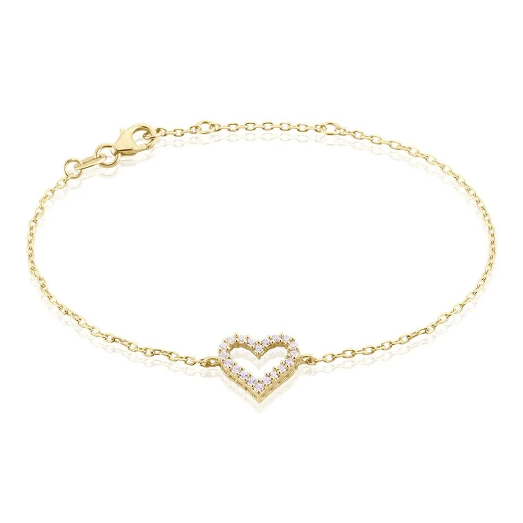 Histoire D'Or Bracelet Plaqué Or Jaune Fae Oxydes De Zirconium