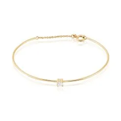 Histoire D'Or Bracelet Jonc Plaqué Or Jaune Nilay Oxyde De Zirconium