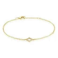 Histoire D'Or Bracelet Brody Plaqué Or Jaune Oxydes De Zirconium