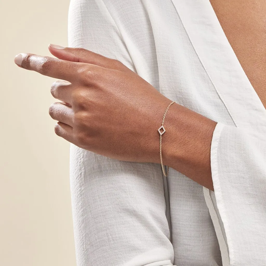 Histoire D'Or Bracelet Brody Plaqué Or Jaune Oxydes De Zirconium – Image 3