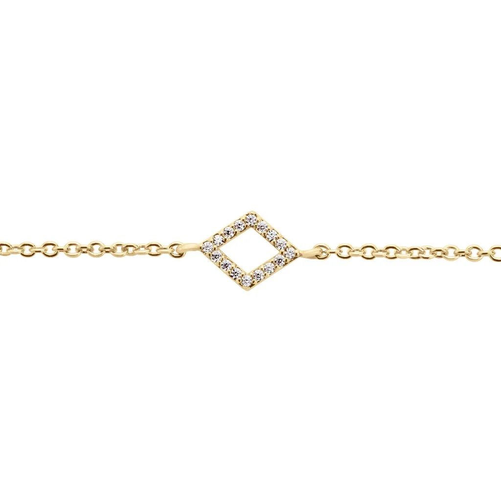 Histoire D'Or Bracelet Brody Plaqué Or Jaune Oxydes De Zirconium – Image 2