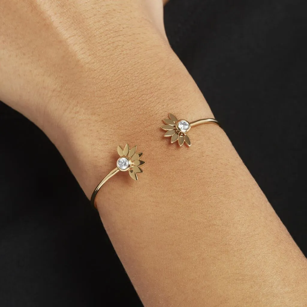 Histoire D'Or Bracelet Jonc Varia Plaqué Or Jaune Oxyde De Zirconium – Image 4