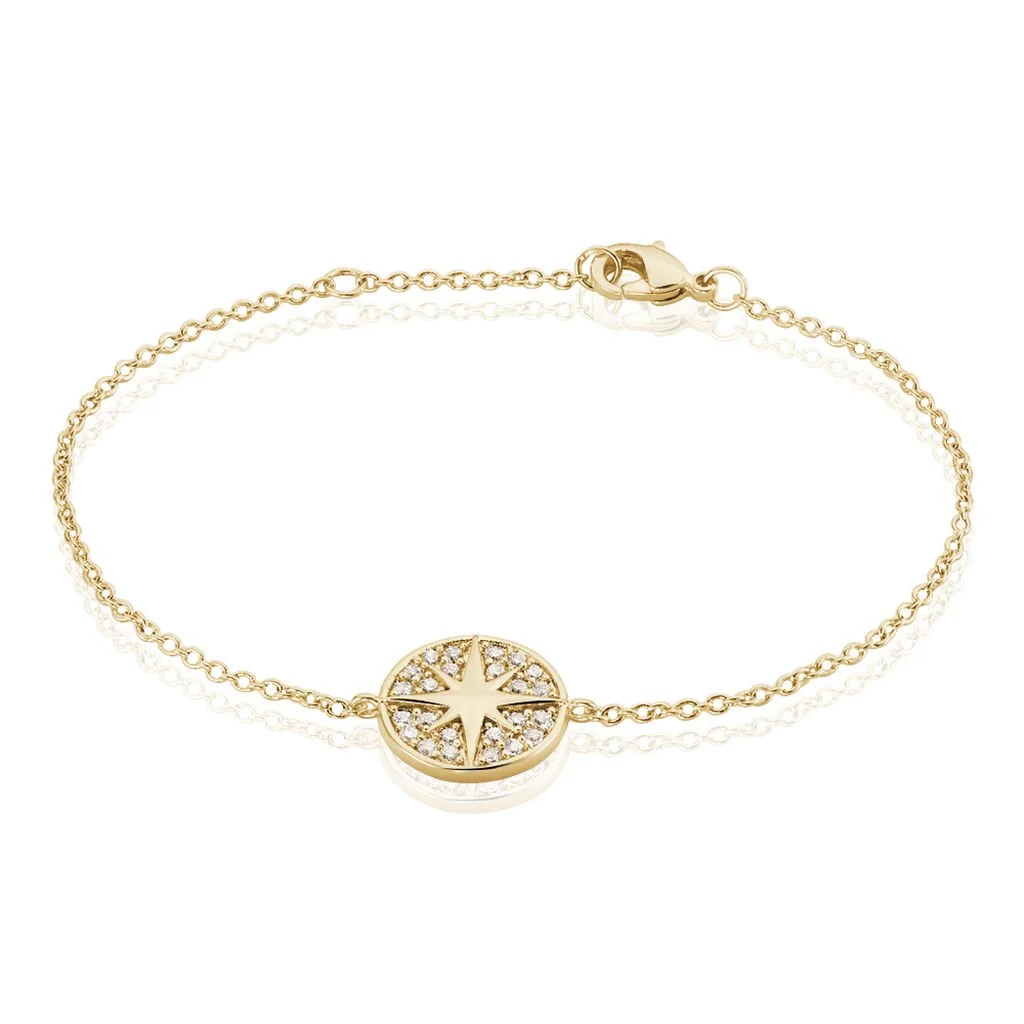 Histoire D'Or Bracelet Maria-carmen Plaqué Or Jaune Oxyde De Zirconium