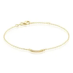 Histoire D'Or Bracelet Plaqué Or Kumb Oxydes De Zirconium