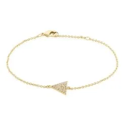 Histoire D'Or Bracelet Plaqué Or Jaune Gamaliel Oxydes De Zirconium