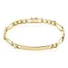 Histoire D'Or Bracelet Identité Bixente Plaqué Or Jaune