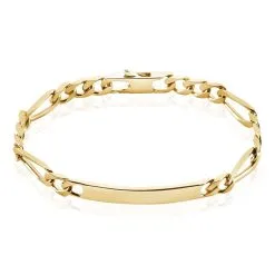 Histoire D'Or Bracelet Identité Bixente Plaqué Or Jaune