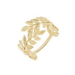 Histoire D'Or Bague Folia Plaqué Or Jaune