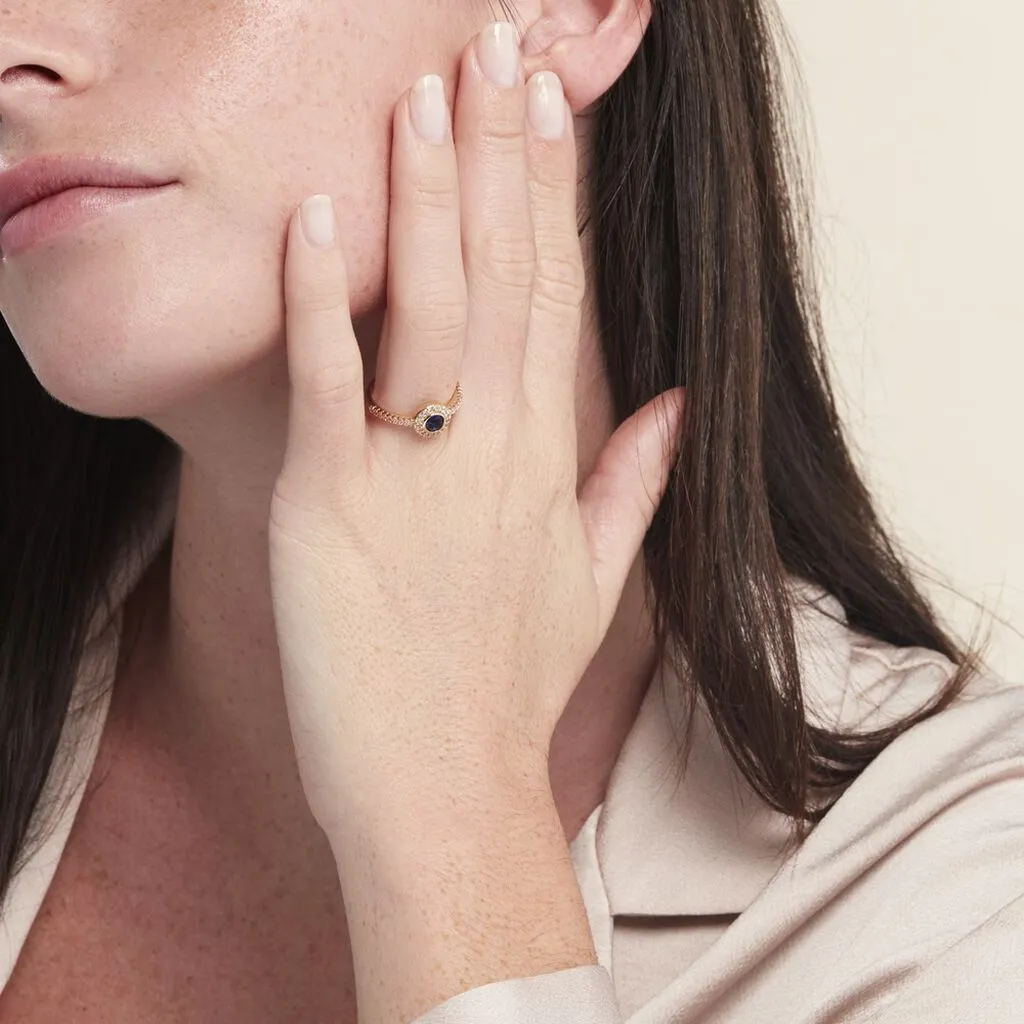 Histoire D'Or Bague Plaqué Or Eugenie Pierre Synthétique – Image 5