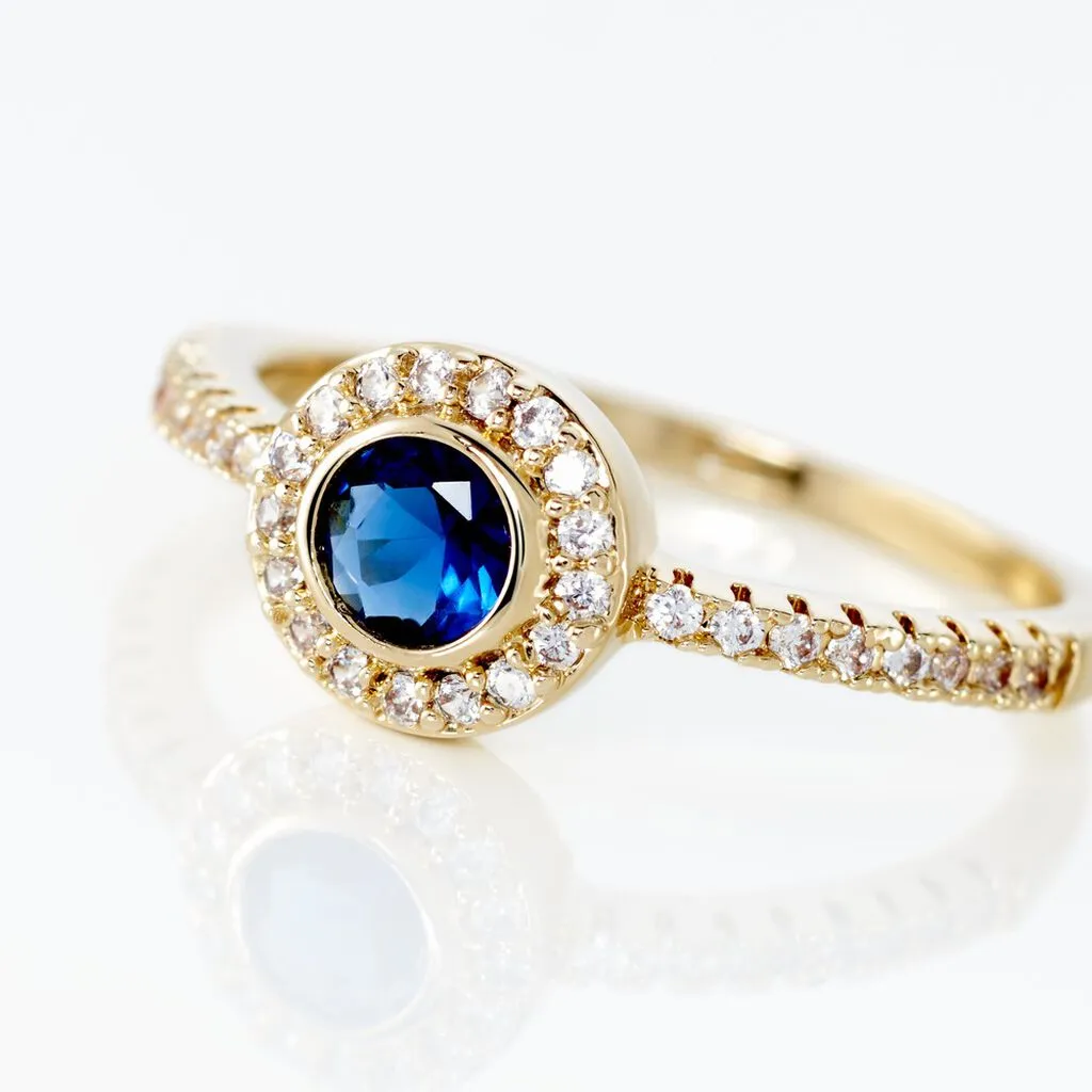 Histoire D'Or Bague Plaqué Or Eugenie Pierre Synthétique – Image 4