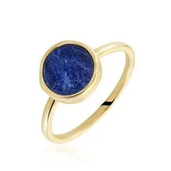 Histoire D'Or Bague Plaqué Or Neassa Sodalite