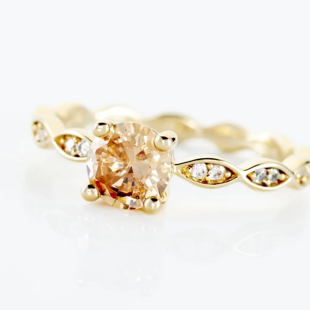 Histoire D'Or Bague Kurt Plaqué Or Jaune Oxyde De Zirconium – Image 4