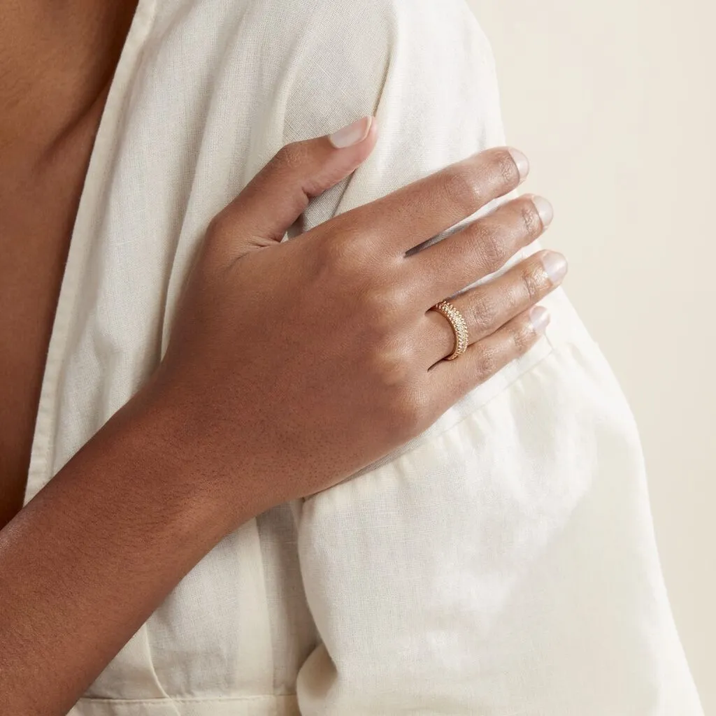 Histoire D'Or Bague Marie-baptistine Plaqué Or Jaune Oxyde De Zirconium – Image 5