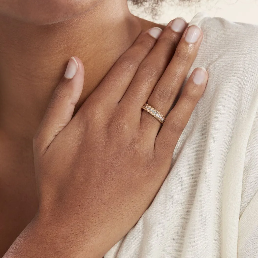Histoire D'Or Bague Marie-baptistine Plaqué Or Jaune Oxyde De Zirconium – Image 6