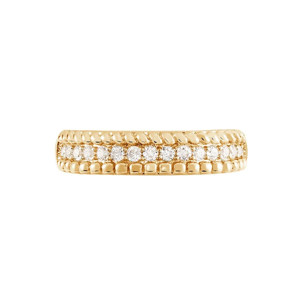 Histoire D'Or Bague Marie-baptistine Plaqué Or Jaune Oxyde De Zirconium – Image 2