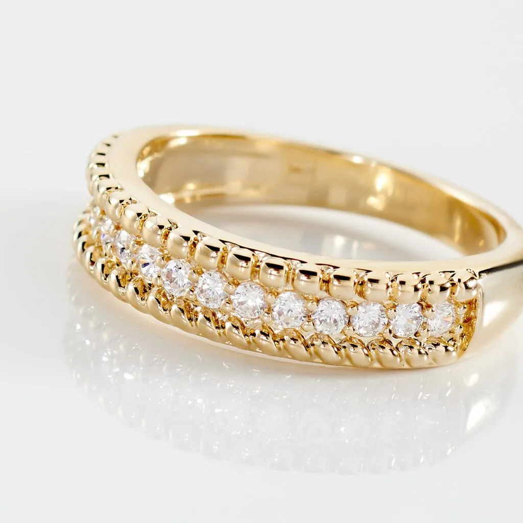 Histoire D'Or Bague Marie-baptistine Plaqué Or Jaune Oxyde De Zirconium – Image 4