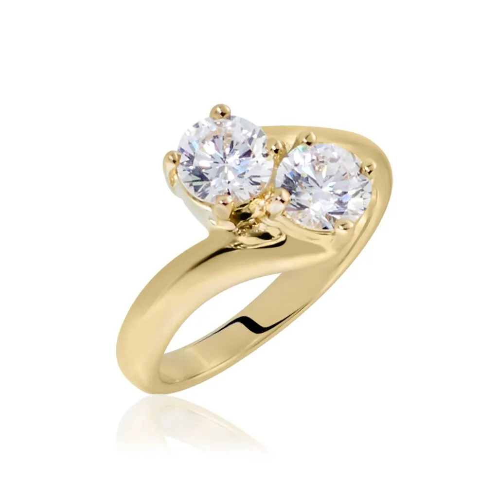 Histoire D'Or Bague Laban Plaqué Or Oxyde