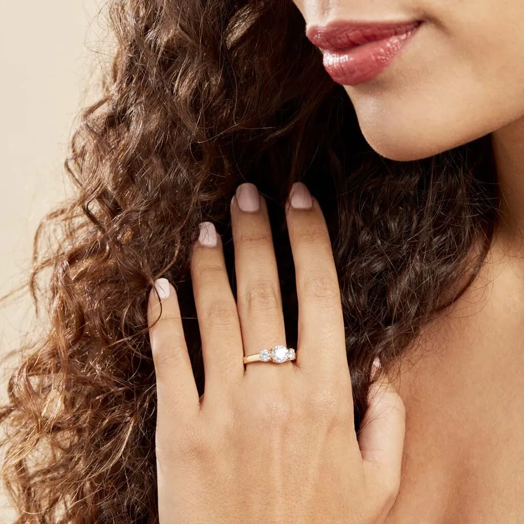 Histoire D'Or Bague Hilar Plaqué Or Oxydes De Zirconium – Image 6