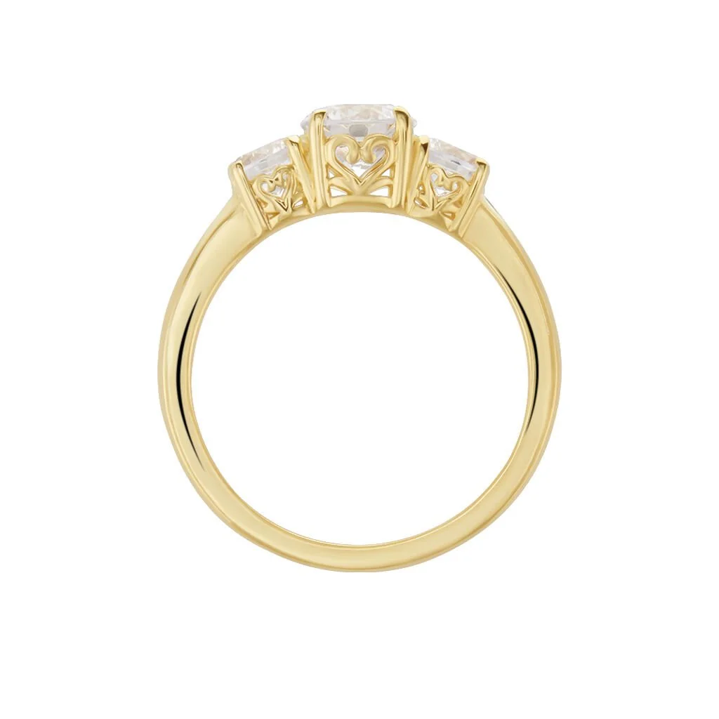 Histoire D'Or Bague Hilar Plaqué Or Oxydes De Zirconium – Image 3