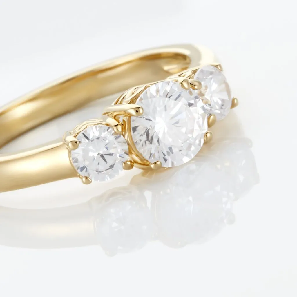 Histoire D'Or Bague Hilar Plaqué Or Oxydes De Zirconium – Image 4