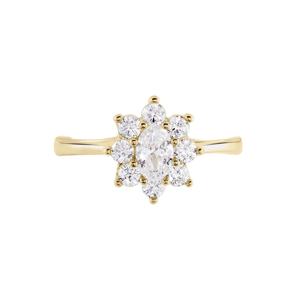 Histoire D'Or Bague Plaqué Or Mahats Oxyde De Zirconium – Image 2