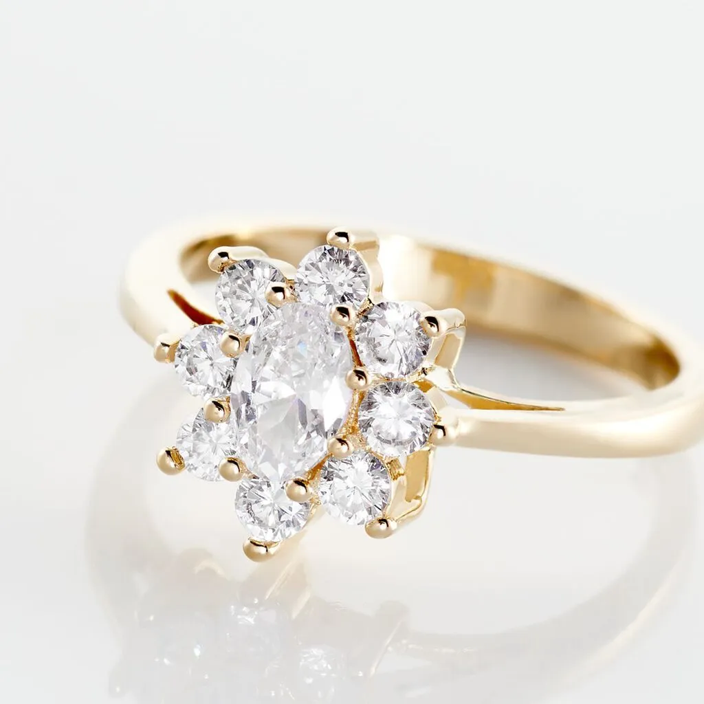 Histoire D'Or Bague Plaqué Or Mahats Oxyde De Zirconium – Image 4