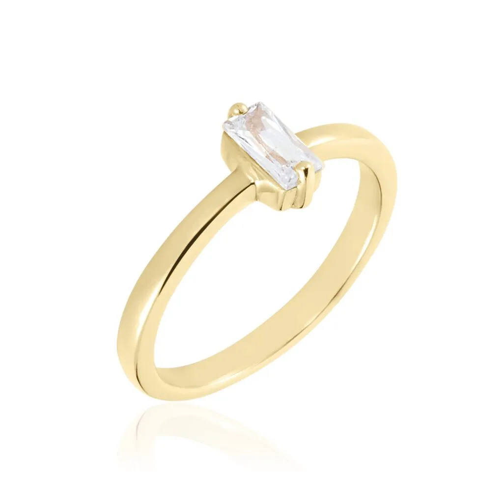Histoire D'Or Bague Nila Plaqué Or Jaune Oxyde De Zirconium