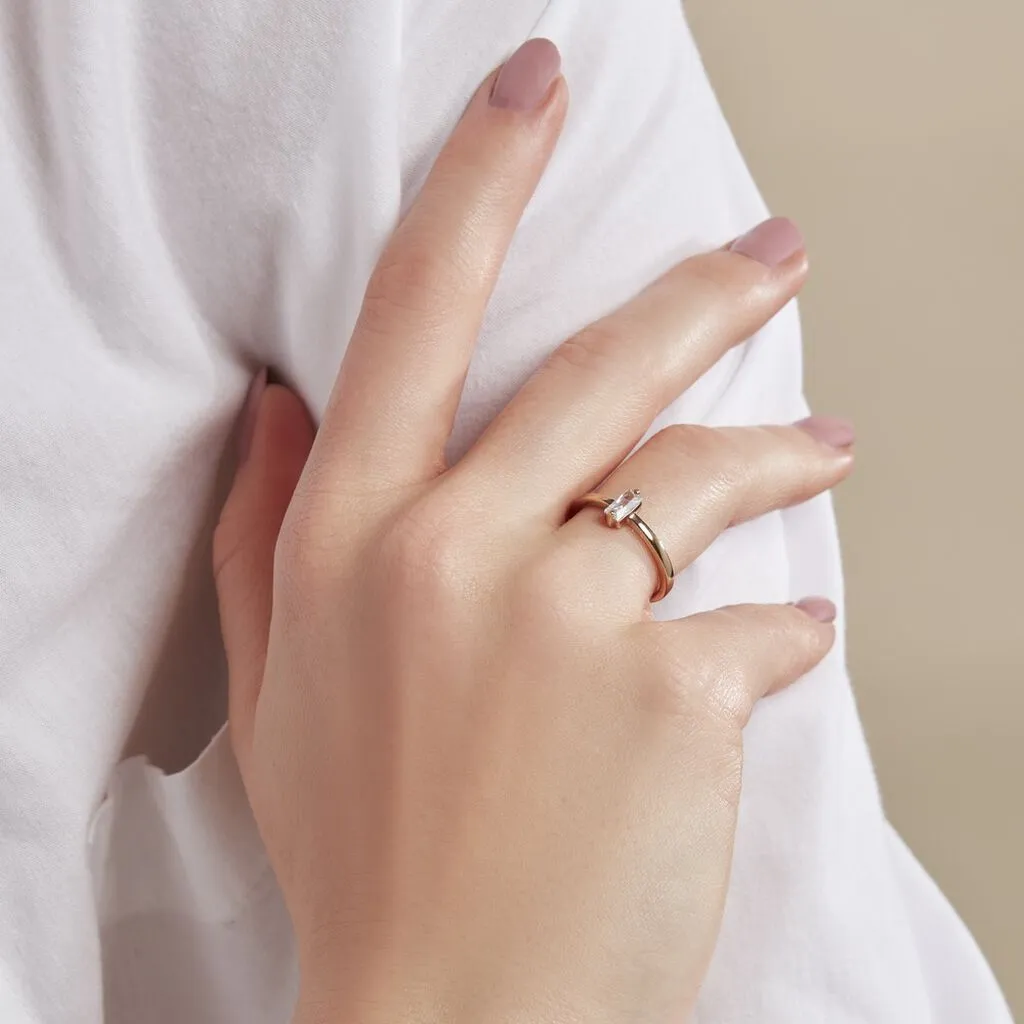 Histoire D'Or Bague Nila Plaqué Or Jaune Oxyde De Zirconium – Image 6