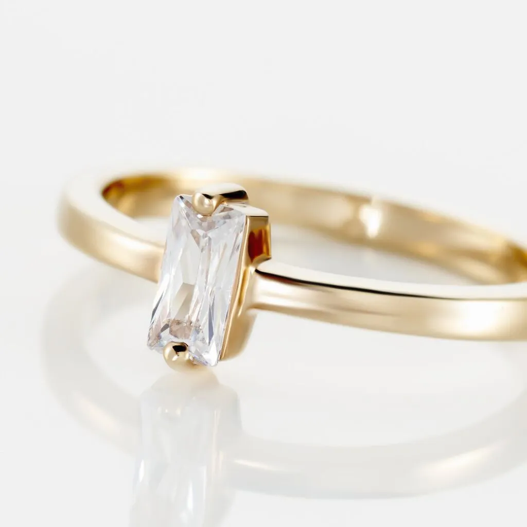 Histoire D'Or Bague Nila Plaqué Or Jaune Oxyde De Zirconium – Image 4