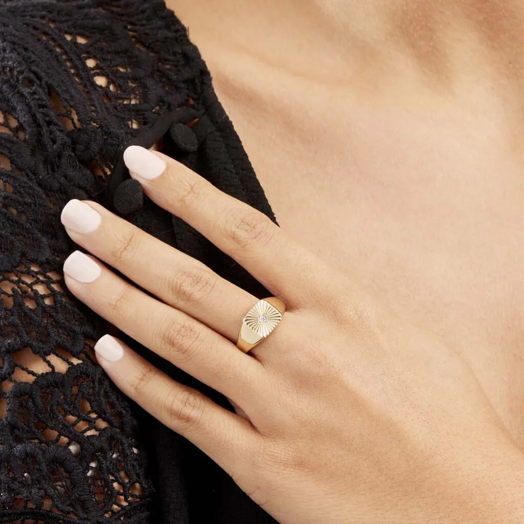 Histoire D'Or Chevaliere Plaqué Or Erditse Oxyde De Zirconium – Image 6