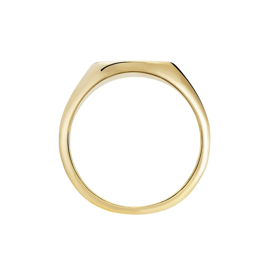 Histoire D'Or Chevalière Plaqué Or Jaune Hadrian – Image 3