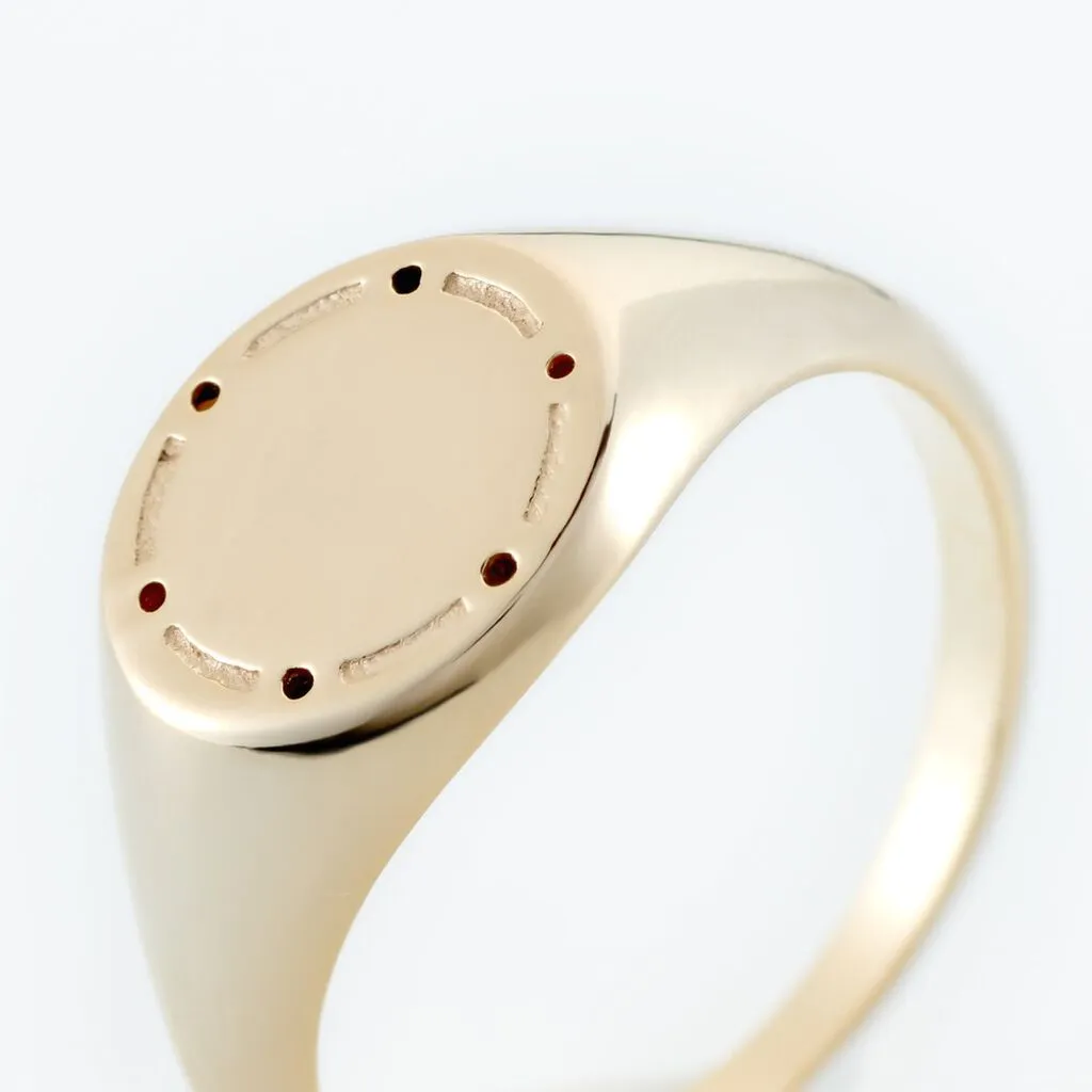 Histoire D'Or Chevalière Plaqué Or Jaune Hadrian – Image 4