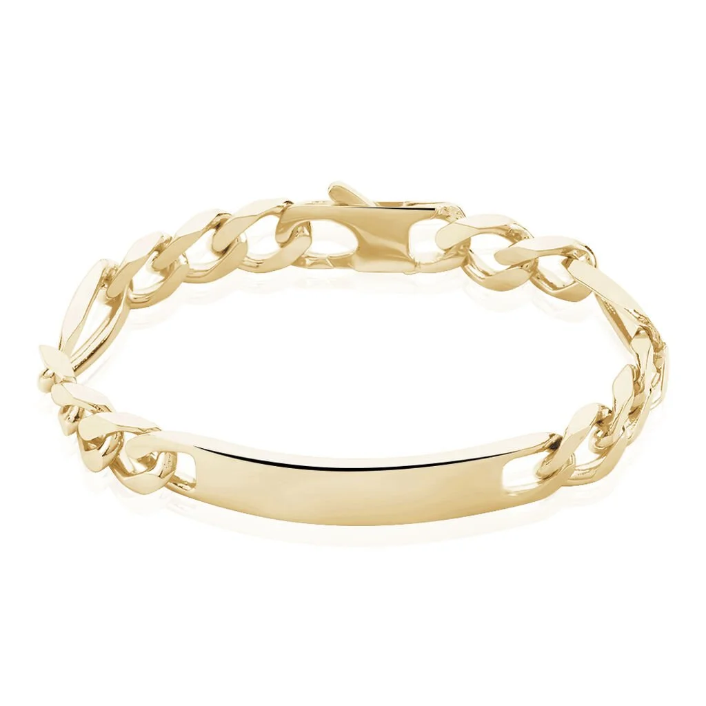 Histoire D'Or Bracelet Identité Bixente Plaqué Or Jaune