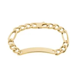 Histoire D'Or Bracelet Identité Bixente Plaqué Or Jaune