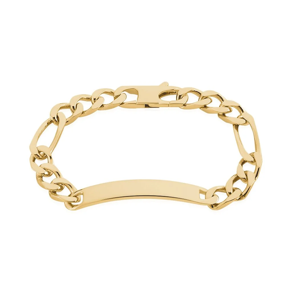 Histoire D'Or Bracelet Identité Bixente Plaqué Or Jaune