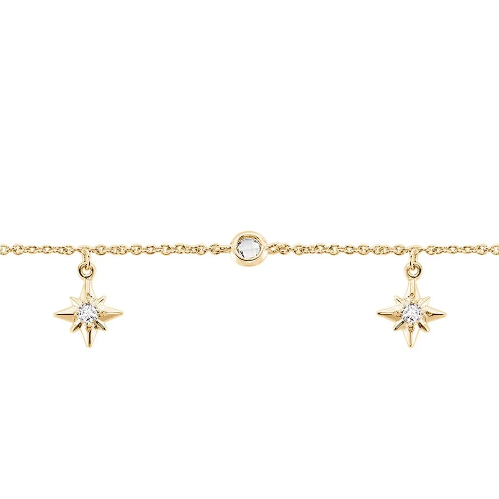 Histoire D'Or Chaîne De Cheville Lenka Plaqué Or Jaune Oxyde De Zirconium – Image 2