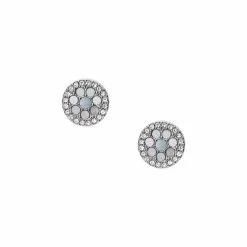 Boucles D'oreilles FOSSIL Vintage Glitz En Acier Et Nacre