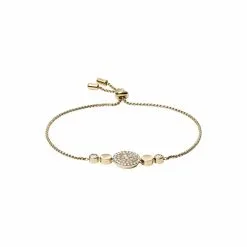 Bracelet FOSSIL Vintage Glitz En Métal Doré Et Nacre