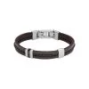 Bracelet Fossil Leather Essentials En Acier Et Cuir