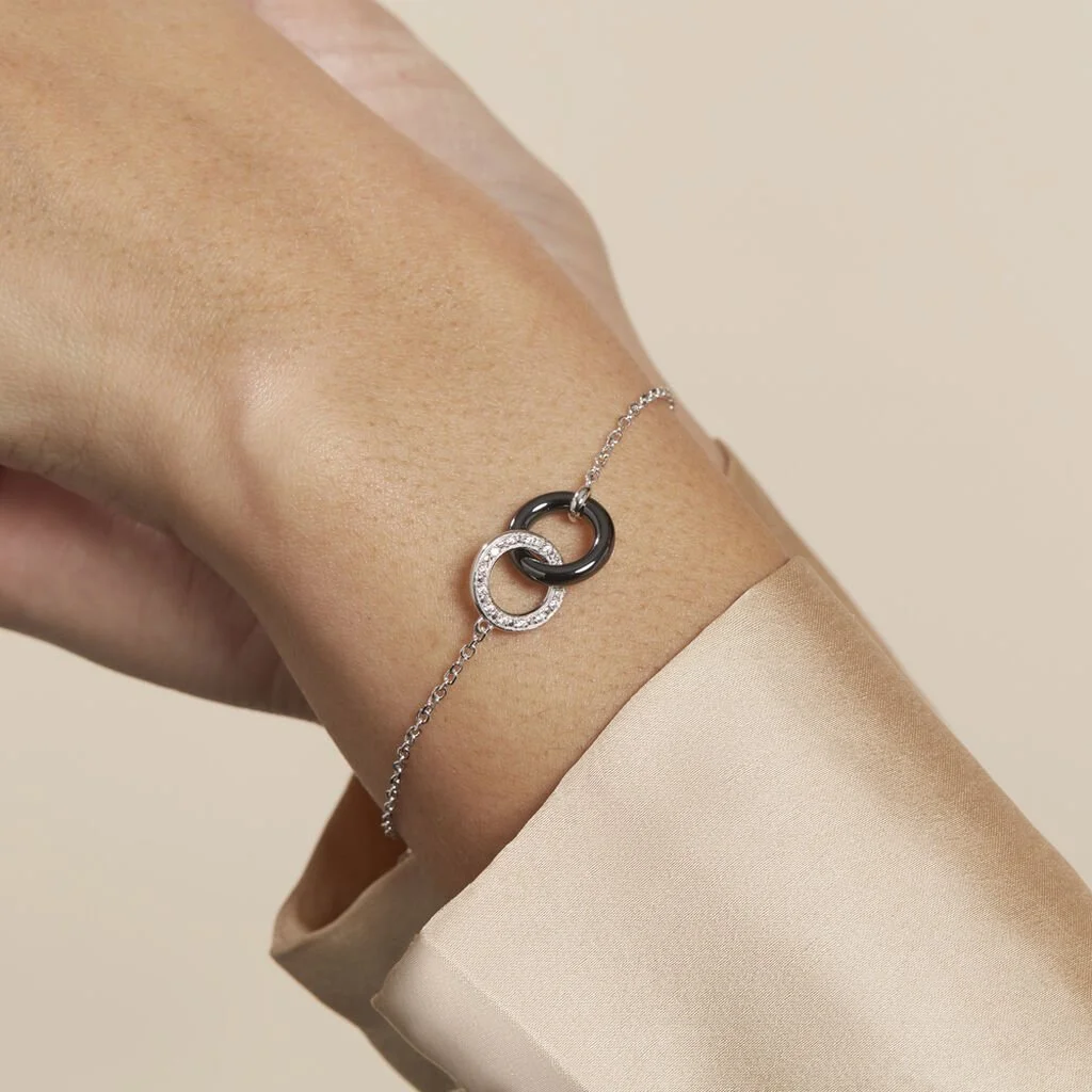 Histoire D'Or Bracelet Dina Argent Blanc Céramique Et Oxyde De Zirconium – Image 4