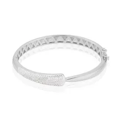 Laetizia Bracelet Jonc Andie Argent Blanc Oxyde De Zirconium