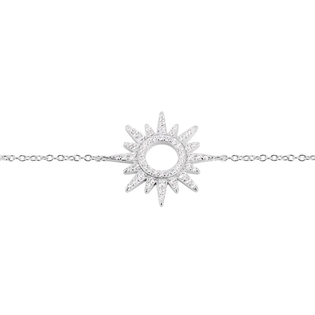 Laetizia Bracelet Lip Henriette Argent Blanc Oxyde De Zirconium – Image 2