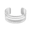 Histoire D'Or Bracelet Jonc Abram Acier Blanc