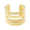 Histoire D'Or Bracelet Jonc Abram Acier Jaune