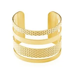 Histoire D'Or Bracelet Jonc Abram Acier Jaune